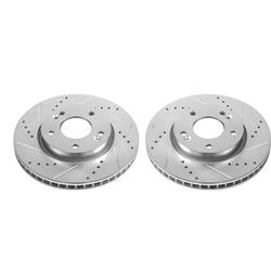PowerStop Evolution Drilled and Slotted Rotors for 2010-2013 FORTE, FORTE KOUP, 2010-2011 SOUL - JBR1520XPR
