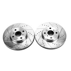 PowerStop Evolution Drilled and Slotted Rotors for 2012-2018 YARIS - JBR1546XPR