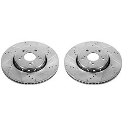 PowerStop Evolution Drilled and Slotted Rotors for 2016 ILX, 2013-2023 RDX - JBR1550XPR