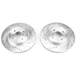 PowerStop Evolution Drilled and Slotted Rotors for 2018-2022 ACCENT, 2012-2022 RIO - JBR1562XPR