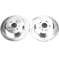 PowerStop Evolution Drilled and Slotted Rotors for 2014-2016 MDX - JBR1587XPR