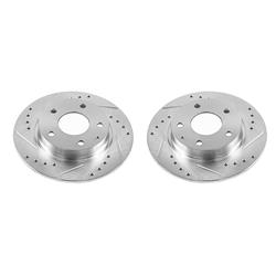 PowerStop Evolution Drilled and Slotted Rotors for 2014-2025 3, 2019-2021 CX-3, 2020-2023 CX-30 - JBR1594XPR