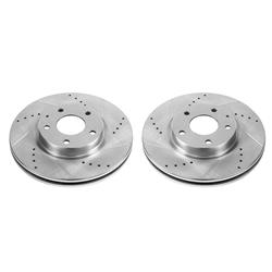 PowerStop Evolution Drilled and Slotted Rotors for 2014-2018 6, 2013-2015 CX-5 - JBR1596XPR