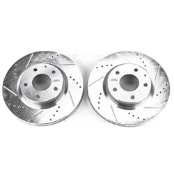 PowerStop Evolution Drilled and Slotted Rotors for 2014-2018 3, 2016-2021 CX-3 - JBR1598XPR