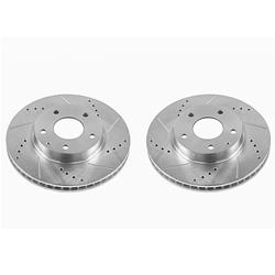 PowerStop Evolution Drilled and Slotted Rotors for 2014-2016 3, 2016-2021 CX-3 - JBR1599XPR