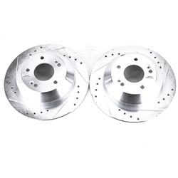 Power Stop JBR1705XPR Performance Drilled and Slotted Rear Brake Rotor Pair