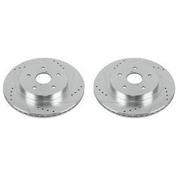PowerStop Evolution Drilled and Slotted Rotors for 2015-2022 LEGACY, 2015-2023 OUTBACK, 2016-2024 WRX - JBR1718XPR
