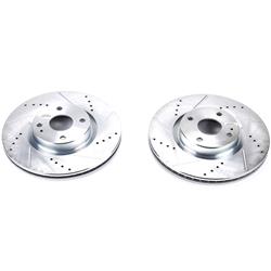 PowerStop Evolution Drilled and Slotted Rotors for 2017-2020 124 SPIDER, 2016-2024 MX-5 MIATA - JBR1724XPR