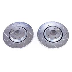 PowerStop Evolution Drilled and Slotted Rotors for 2019-2020 6, 2019-2024 CX-5, 2016-2023 CX-9 - JBR1741XPR