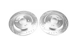 PowerStop Evolution Drilled and Slotted Rotors for 2019-2025 NEXO, 2017-2022 SPORTAGE, 2019-2021 TUCSON - JBR1751XPR