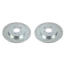 PowerStop Evolution Drilled and Slotted Rotors for 2020-2023 PALISADE, 2019-2020 SANTA FE, 2020-2024 TELLURIDE - JBR1778XPR