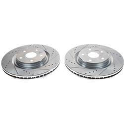 PowerStop Evolution Drilled and Slotted Rotors for 2019-2024 FORESTER, 2022-2024 WRX - JBR1787XPR