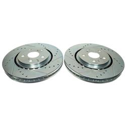 PowerStop Evolution Drilled and Slotted Rotors for 2021-2024 RAV4 PRIME, SIENNA - JBR1797XPR