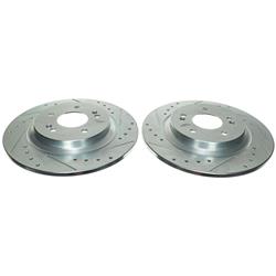 PowerStop Evolution Drilled and Slotted Rotors for 2021-2023 SANTA FE, 2021-2022 SORENTO - JBR1903XPR