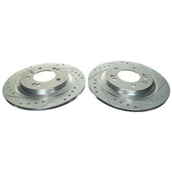PowerStop Evolution Drilled and Slotted Rotors for 2021-2024 K5, 2020-2025 SONATA - JBR1909XPR
