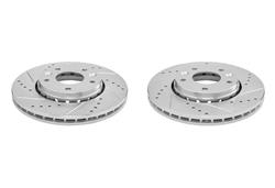 PowerStop Evolution Drilled and Slotted Rotors for 2021-2023 KICKS, 2020-2023 SENTRA - JBR1913XPR