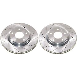 PowerStop Evolution Drilled and Slotted Rotors for 2019-2023 3, 2020-2023 CX-30 - JBR1914XPR