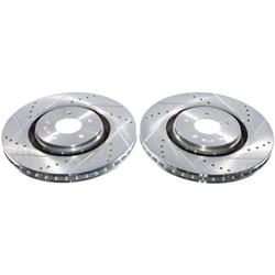 PowerStop Evolution Drilled and Slotted Rotors for 2022-2024 PATHFINDER, QX60 - JBR1924XPR