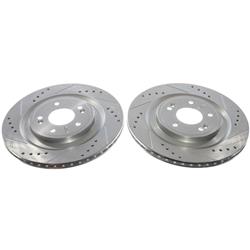 PowerStop Evolution Drilled and Slotted Rotors for 2022-2023 SANTA FE, 2021-2023 SORENTO - JBR1928XPR