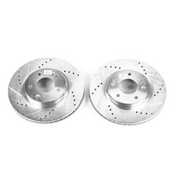 PowerStop Evolution Drilled and Slotted Rotors for 2001-2006 SANTA FE - JBR948XPR