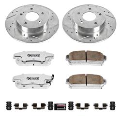 PowerStop Z26 Street Warrior Brake Upgrade Kits for 2001 I30, 2002-2004 I35, 2001-2003 MAXIMA - K1169-26