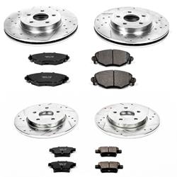 PowerStop Z23 Evolution Sport Brake Upgrade Kits for 2005-2008 X-TYPE - K1374