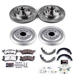PowerStop Z26 Street Warrior Disc and Drum Brake Upgrade Kits for 1971 G10 VAN, G15/G1500 VAN - K15028DK-26