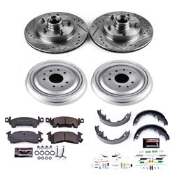 PowerStop Z23 Evolution Sport Disc and Drum Brake Upgrade Kits for 1971 G10 VAN, G15/G1500 VAN - K15028DK