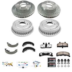 PowerStop Z36 Truck and Tow Disc and Drum Brake Upgrade Kits for 1990-2002 ASTRO, 2001-2002 SAFARI - K15048DK-36