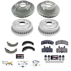 PowerStop Z23 Evolution Sport Disc and Drum Brake Upgrade Kits for 1990-2002 ASTRO, 2001-2002 SAFARI - K15048DK