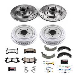 PowerStop Z36 Truck and Tow Disc and Drum Brake Upgrade Kits for 1991 S10 BLAZER, S15 JIMMY, SONOMA - K15051DK-36