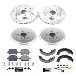 PowerStop Z23 Evolution Sport Disc and Drum Brake Upgrade Kits for 2002-2003 SOLARA - K15065DK