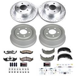 PowerStop Z36 Truck and Tow Brake Upgrade Kits for 1999-2001 CHEROKEE, 1999-2000 WRANGLER - K15075DK-36