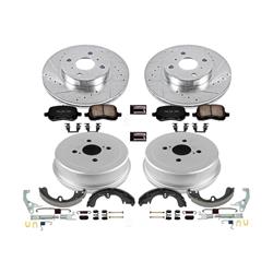PowerStop Z23 Evolution Sport Disc and Drum Brake Upgrade Kits for 1998-1999 COROLLA, 1998-2002 PRIZM - K15078DK