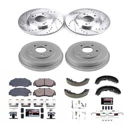 PowerStop Z23 Evolution Sport Disc and Drum Brake Upgrade Kits for 1997-2001 CR-V - K15114DK