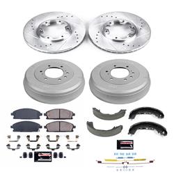 PowerStop Z23 Evolution Sport Disc and Drum Brake Upgrade Kits for 1996-1998 PATHFINDER - K15116DK