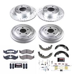 PowerStop Z23 Evolution Sport Disc and Drum Brake Upgrade Kits for 1992-1999 CHEROKEE - K15132DK