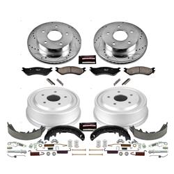 PowerStop Z23 Evolution Sport Disc and Drum Brake Upgrade Kits for 2000-2001 RAM 1500 - K15165DK