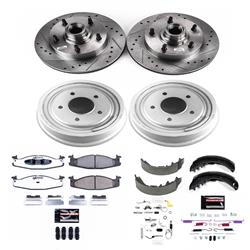 PowerStop Z36 Truck and Tow Brake Upgrade Kits for 1997-1999 E-150 ECONOLINE, 1997-2000 E-150 ECONOLINE CLUB WAGON - K15170DK-36