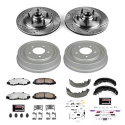 PowerStop Z36 Truck and Tow Disc and Drum Brake Upgrade Kits for 1997-1998 F-150 - K15174DK-36