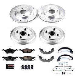 PowerStop Z23 Evolution Sport Disc and Drum Brake Upgrade Kits for 2000-2004 FOCUS - K15191DK