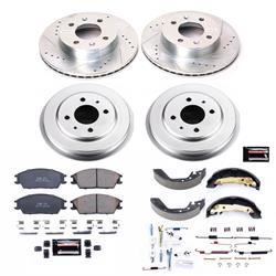PowerStop Z23 Evolution Sport Disc and Drum Brake Upgrade Kits for 2003 ACCENT - K15196DK