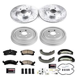 PowerStop Z23 Evolution Sport Disc and Drum Brake Upgrade Kits for 2003-2005 CAVALIER, SUNFIRE - K15221DK
