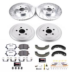 PowerStop Z26 Street Warrior Brake Upgrade Kits for 2003-2008 COROLLA - K15227DK-26