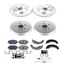 PowerStop Z23 Evolution Sport Disc and Drum Brake Upgrade Kits for 2005-2006 CAMRY - K15228DK