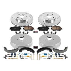 PowerStop Z23 Evolution Sport Disc and Drum Brake Upgrade Kits for 2004-2010 SIENNA - K15230DK