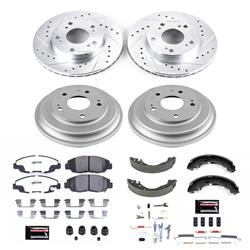 PowerStop Z26 Street Warrior Brake Upgrade Kits for 2006-2011 CIVIC - K15241DK-26