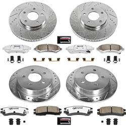 PowerStop Z26 Street Warrior Brake Upgrade Kits for 2000-2005 IMPALA, MONTE CARLO, 1998-1999 INTRIGUE - K1544-26