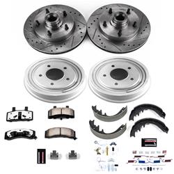 PowerStop Z36 Truck and Tow Disc and Drum Brake Upgrade Kits for 1987-1989 F-150 - K15456DK-36