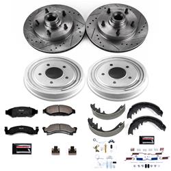 PowerStop Z23 Evolution Sport Disc and Drum Brake Upgrade Kits for 1987-1989 F-150 - K15456DK